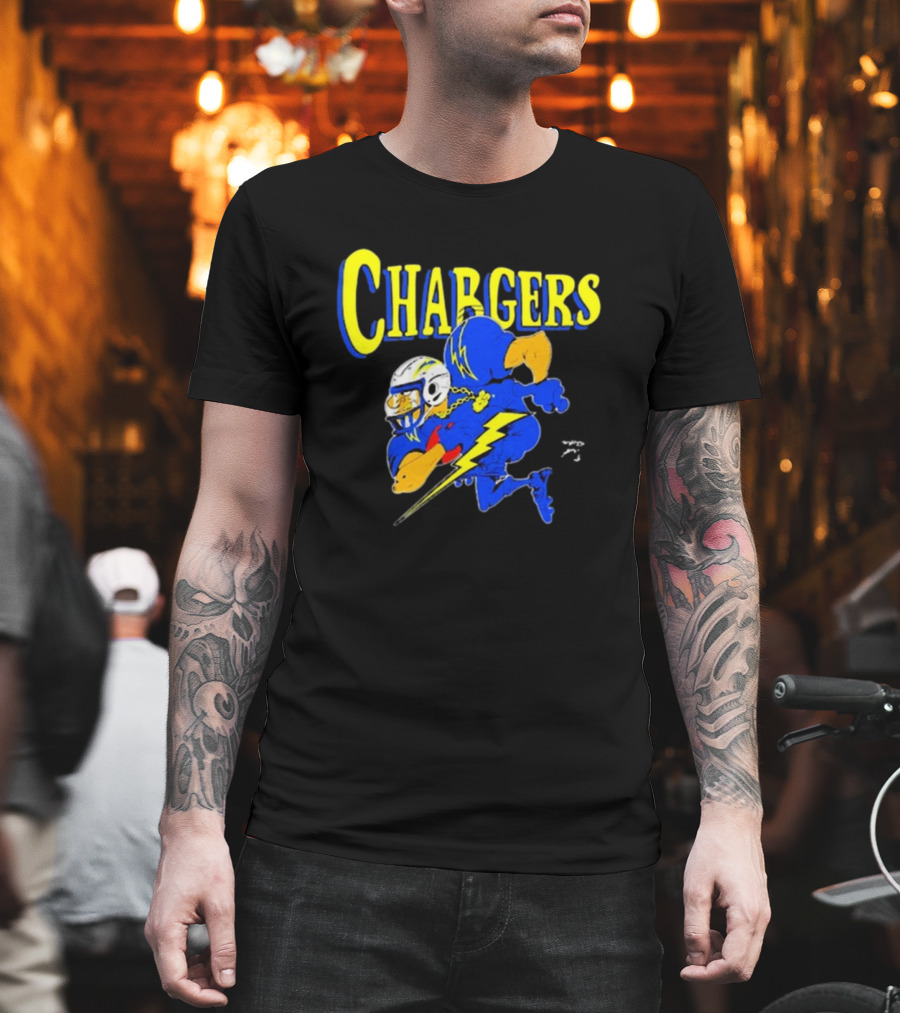Los Angeles Chargers Crenshaw Skate Club Mascot Football Cartoon Character T-Shirt