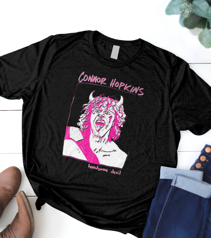 Connor Hopkins Handsome Devil Pink Horned T-Shirt