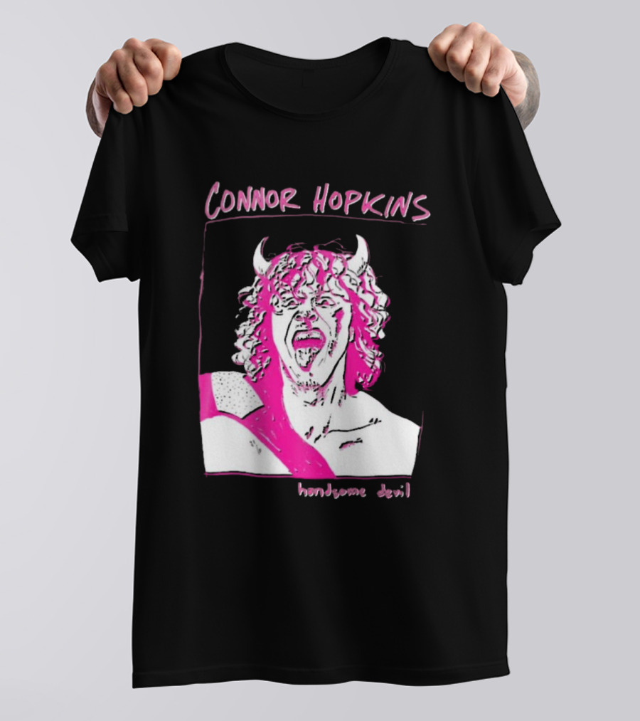 Connor Hopkins Handsome Devil Pink Horned T-Shirt