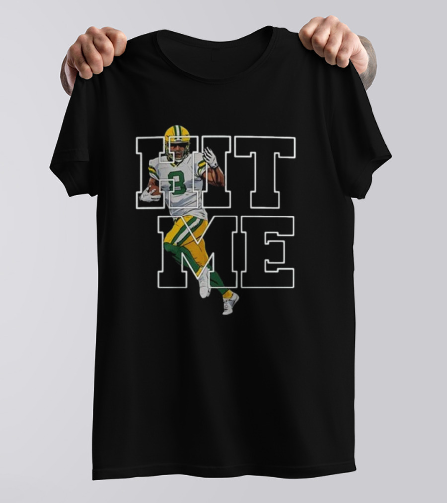 Green Bay Packers Hit Me NFL Football Player T-Shirt