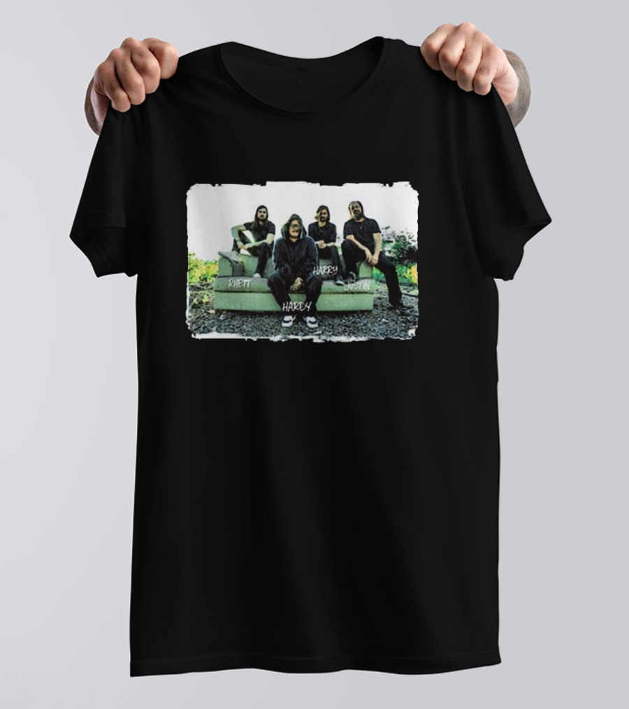 Rhett Hardy Harry Justin Band Photo T-Shirt