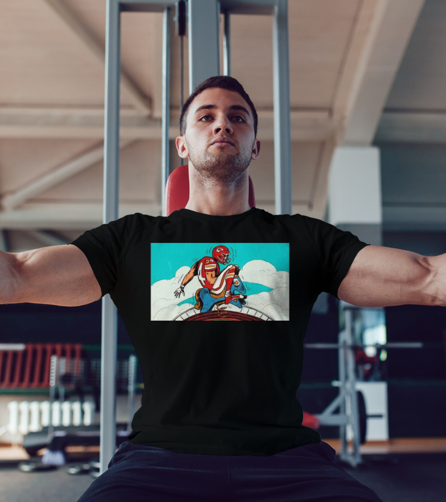 Kansas City Chiefs Vs. Denver Broncos Game-Day Matchup Sky Battle T-Shirt