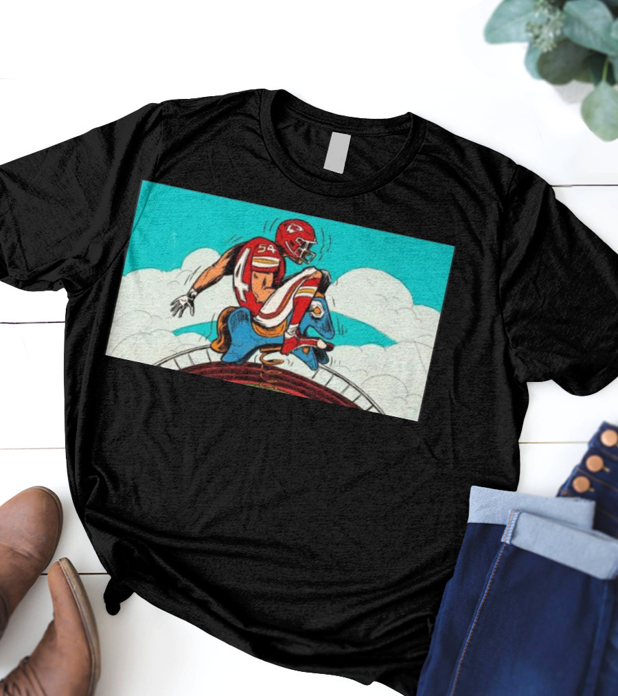 Kansas City Chiefs Vs. Denver Broncos Game-Day Matchup Sky Battle T-Shirt