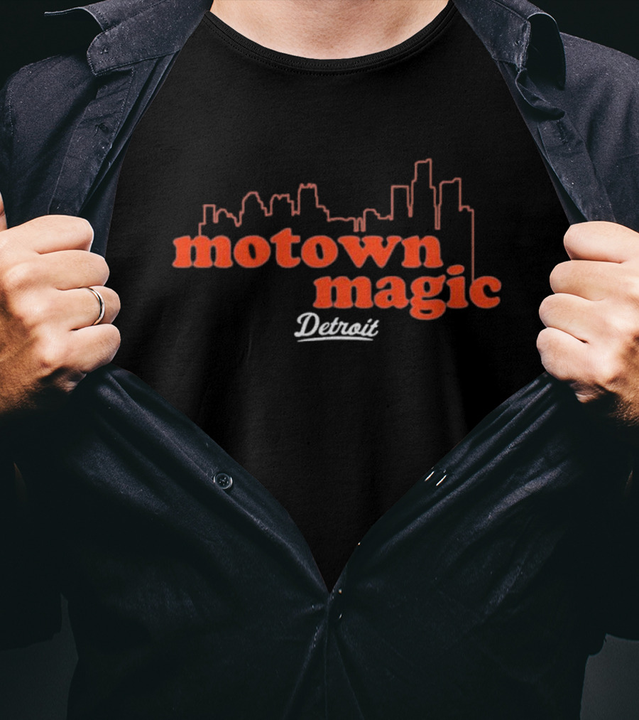 MLB Detroit Tigers Motown Magic Skyline Detroit T-Shirt
