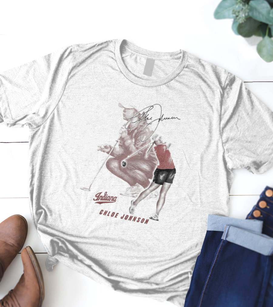 Chloe Johnson Indiana Golf Signature With Dynamic Player T-Shirt