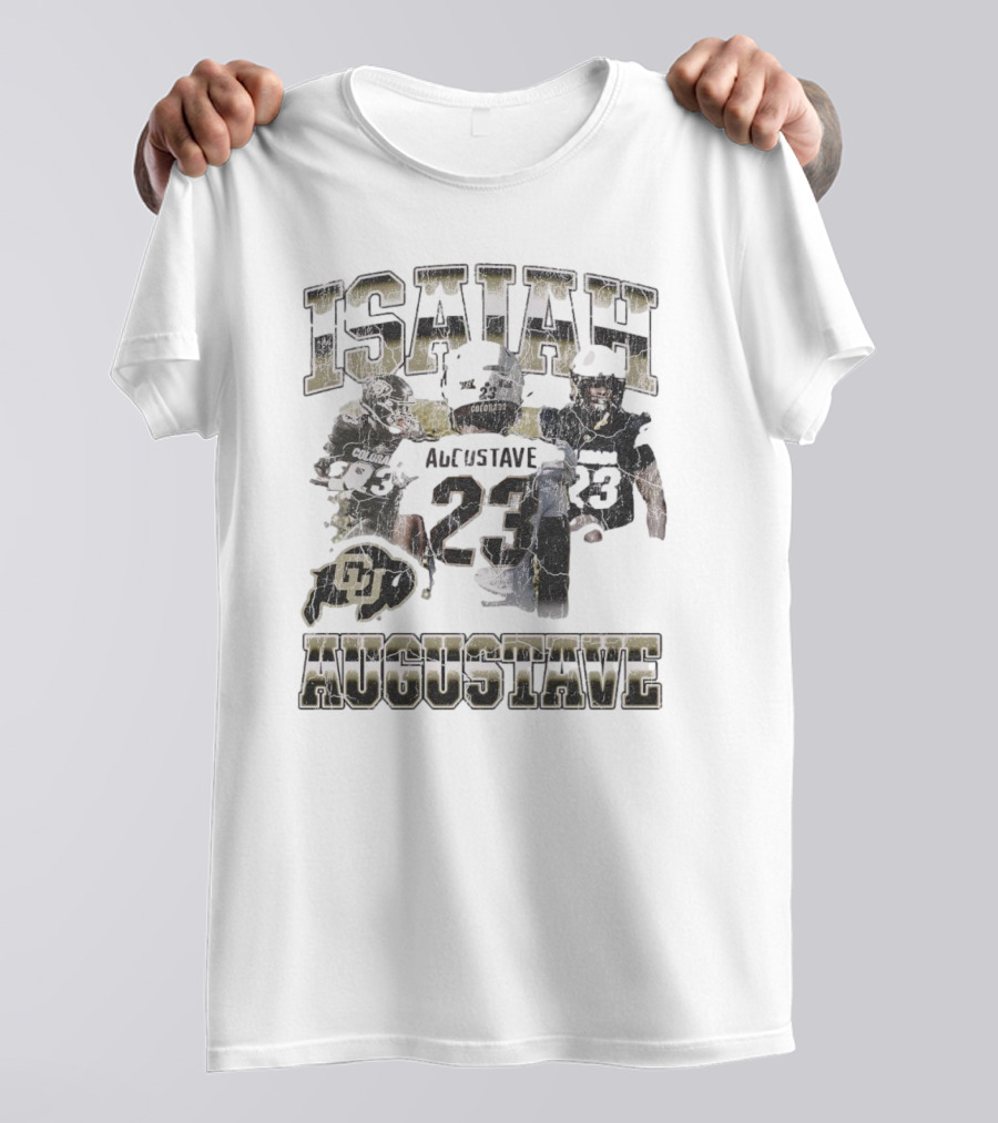 Isaiah Augustave Colorado Buffaloes 23 90s Style Football T-Shirt