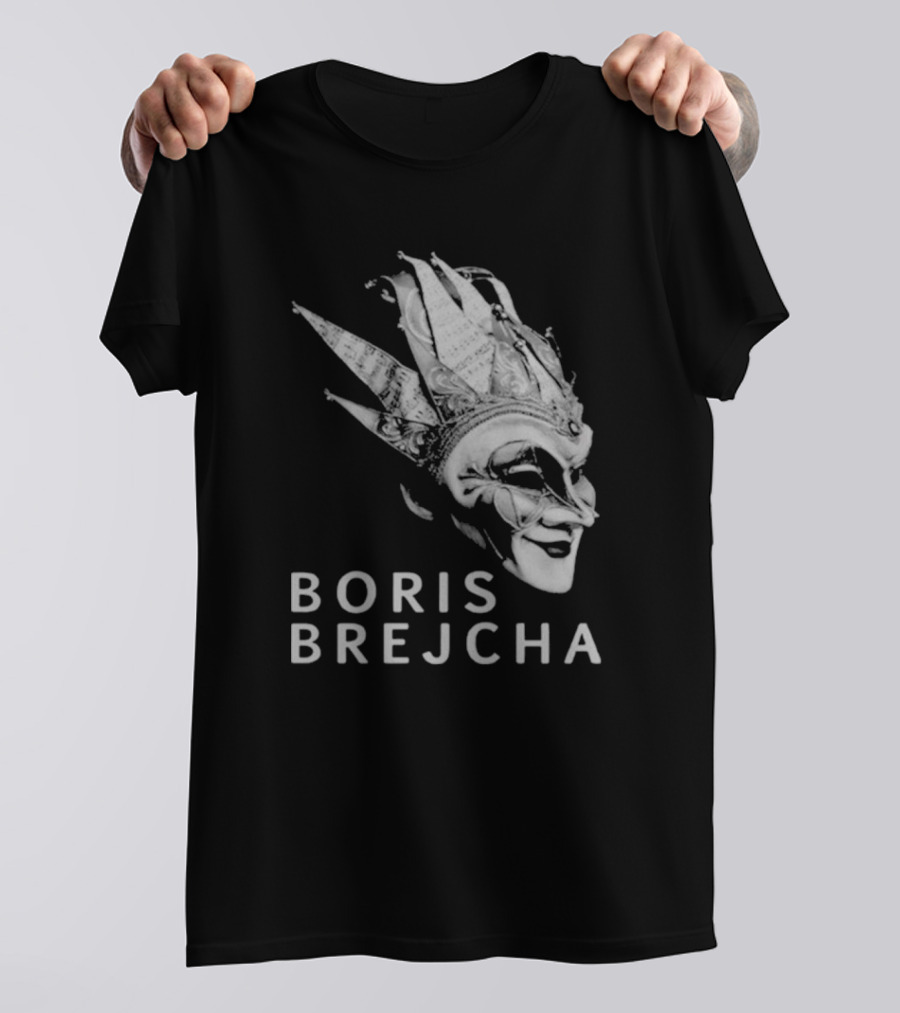 Boris Brejcha Joker Mask Monochrome Music Concept T-Shirt