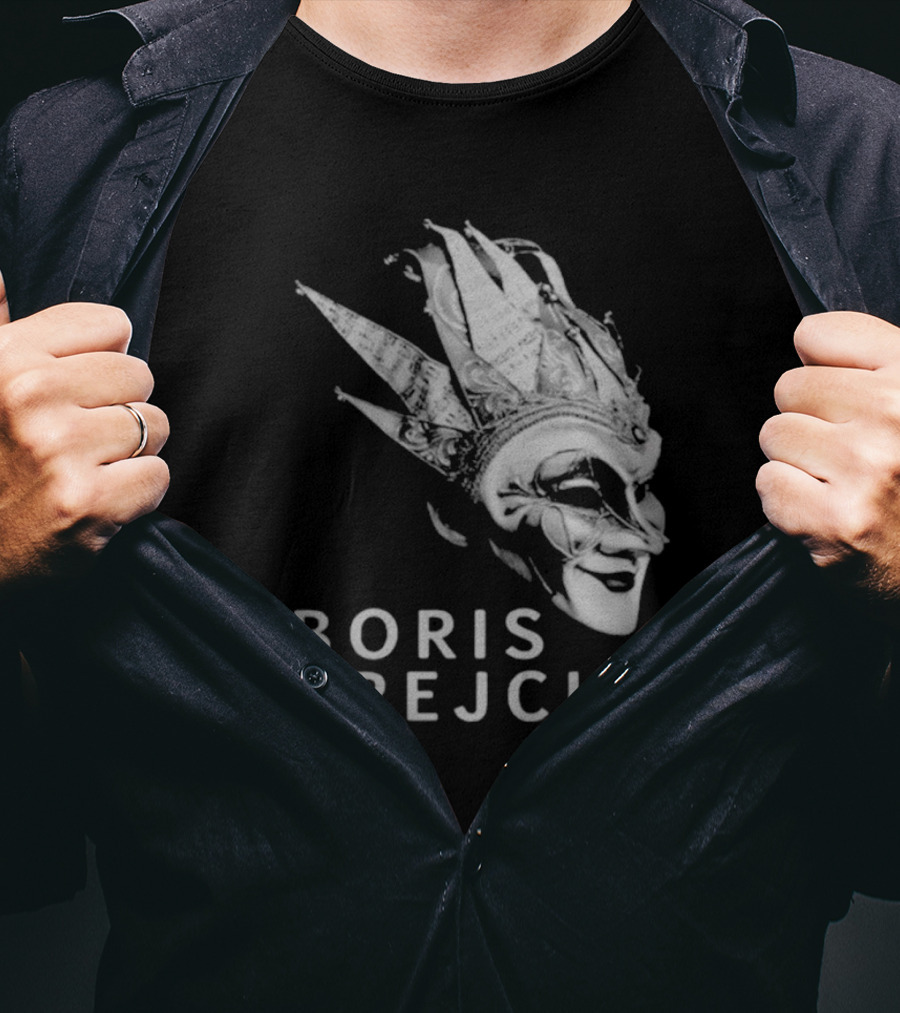 Boris Brejcha Joker Mask Monochrome Music Concept T-Shirt