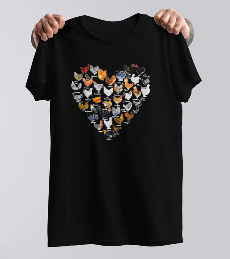 Heart Chicken Breeds Compilation T-Shirt