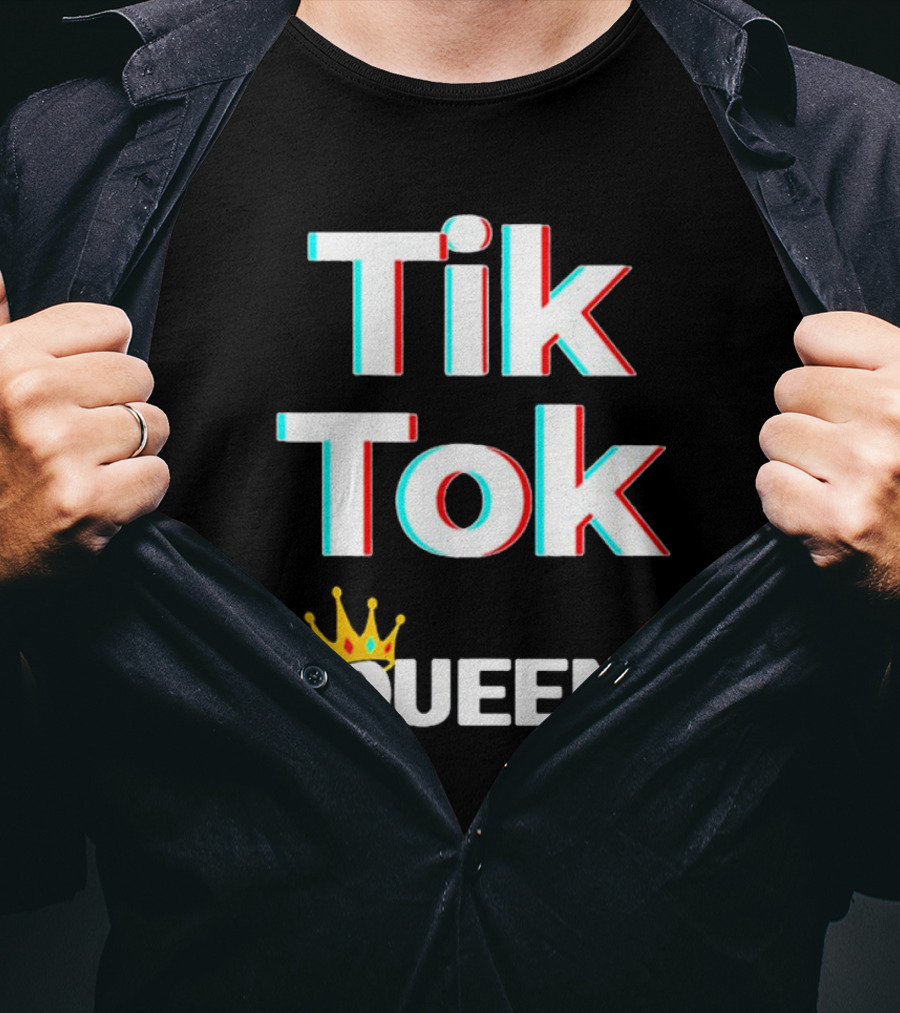 Tik Tok Queen Crown Social Media Video Meme T-Shirt