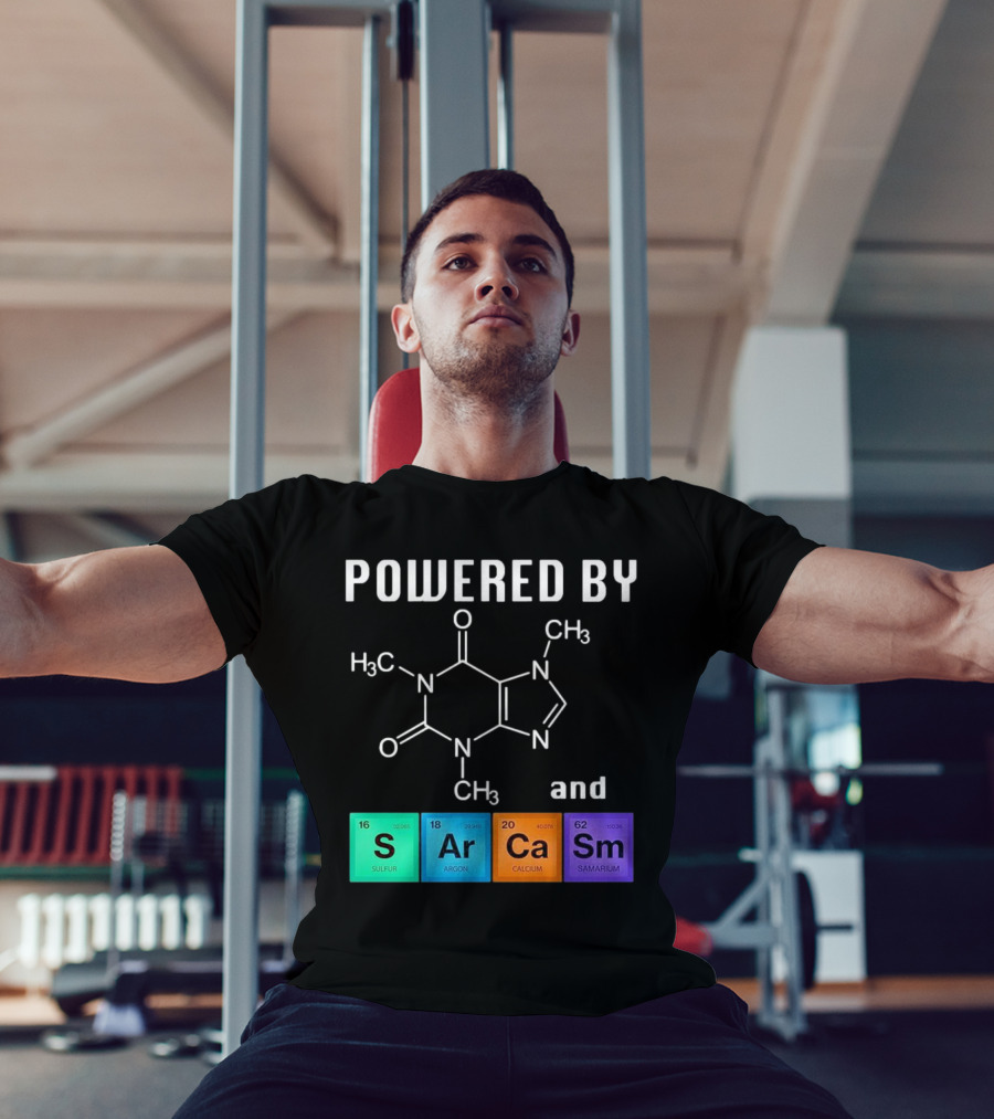 Powered By Caffeine And Sarcasm Elements T-Shirt
