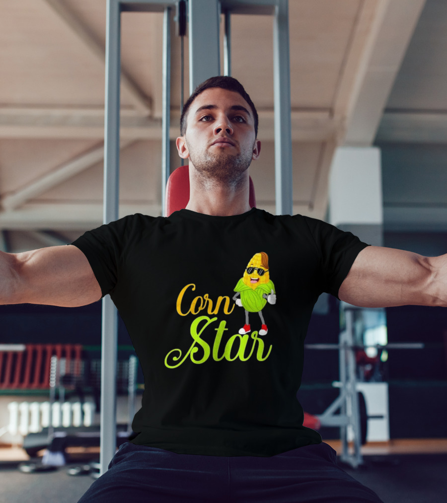 Corn Star Barnyard Harvest Rancher Farming Barn Cattle T-Shirt