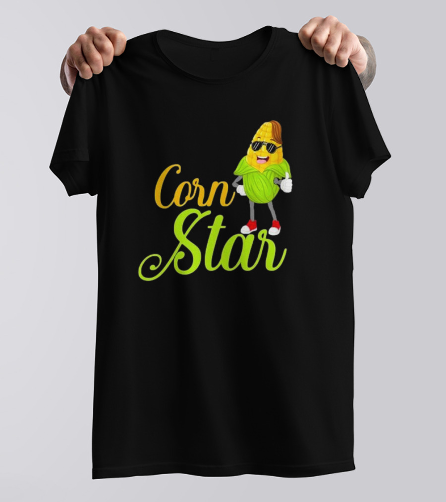 Corn Star Barnyard Harvest Rancher Farming Barn Cattle T-Shirt