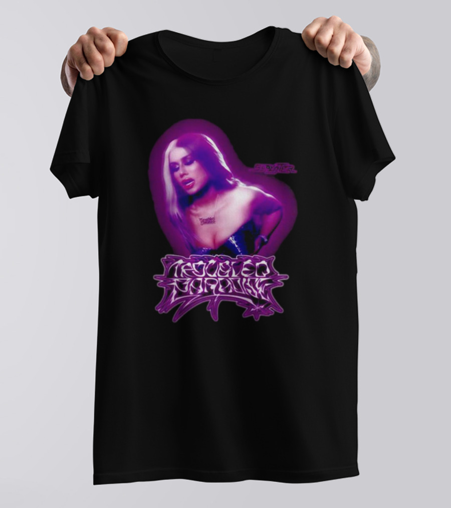 Slayyyter Troubled Paradise Purple Aura T-Shirt