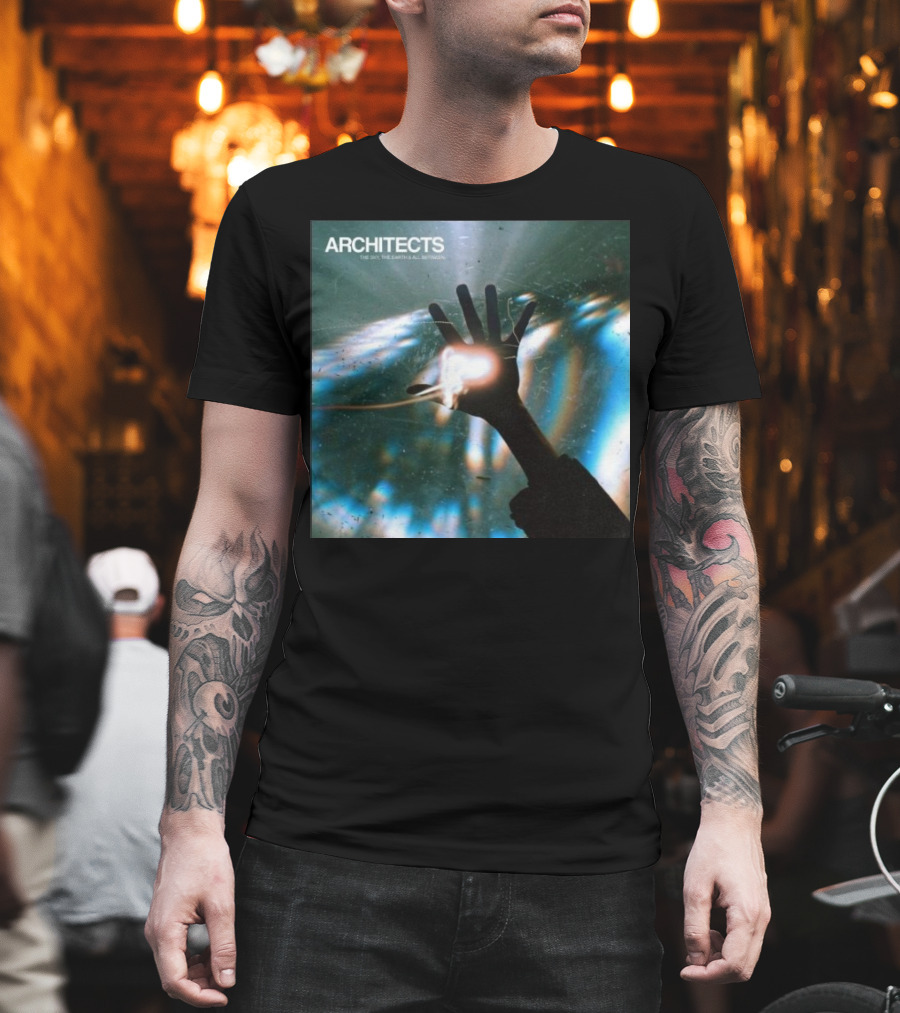 ARCHITECTS The Sky, The Earth And All Between Hand Through Light Rays T-Shirt