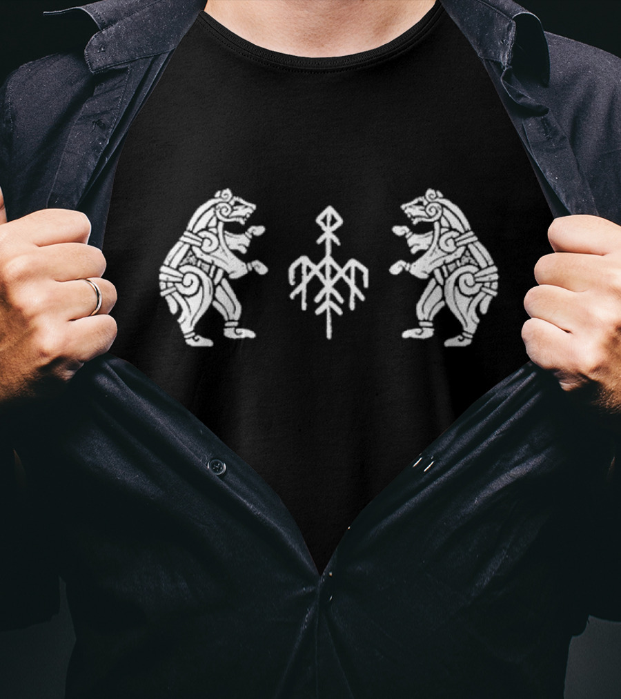 Wardruna Rune Symbol Dancing Bears Nordic T-Shirt