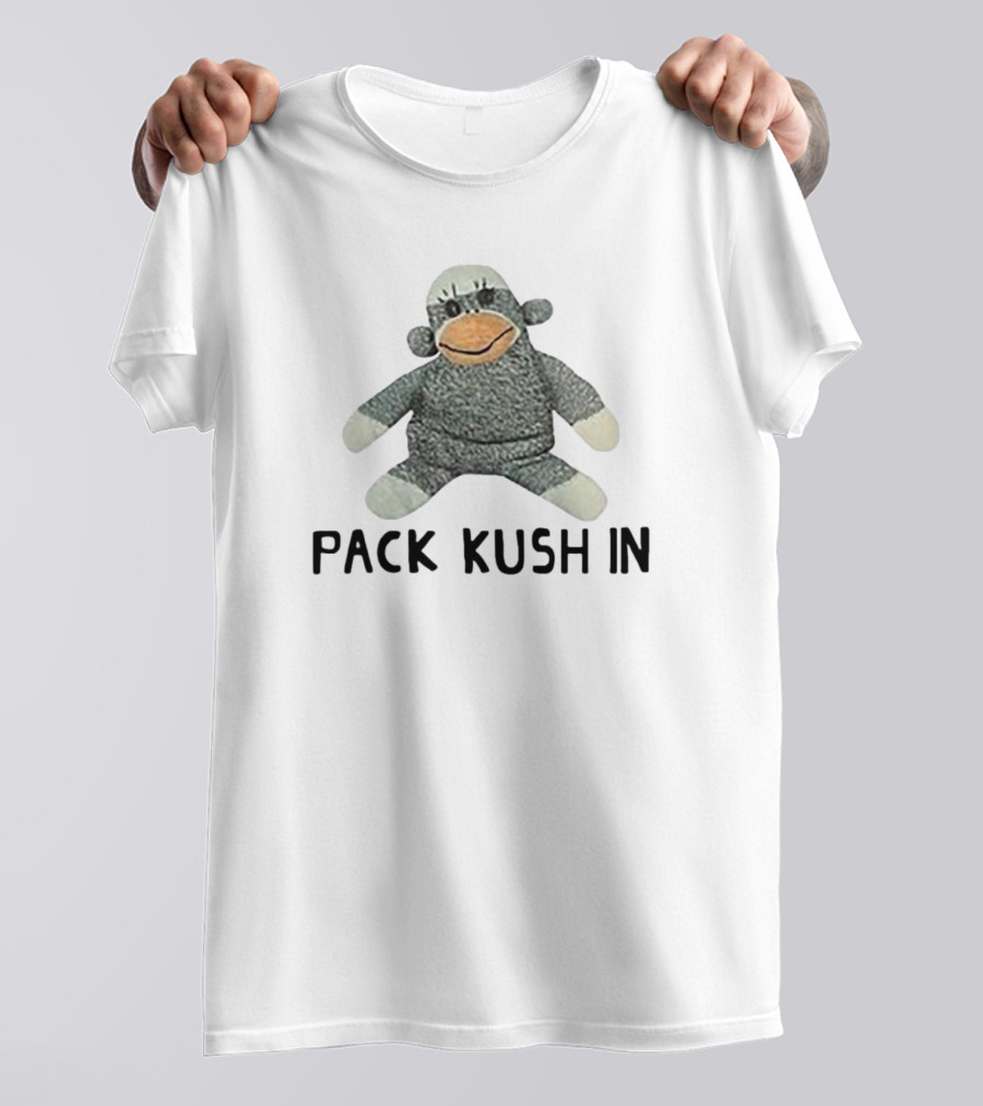 Pack Kush In Sock Monkey Plush Toy T-Shirt