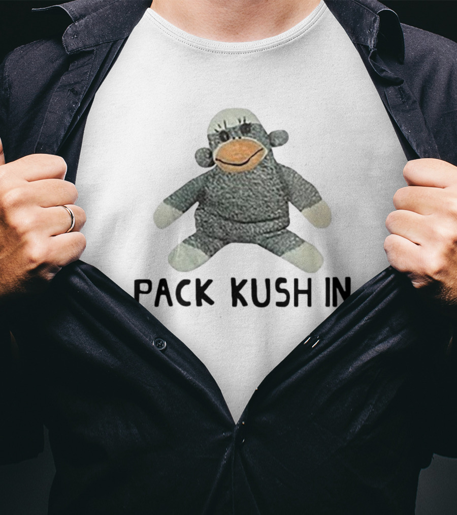 Pack Kush In Sock Monkey Plush Toy T-Shirt