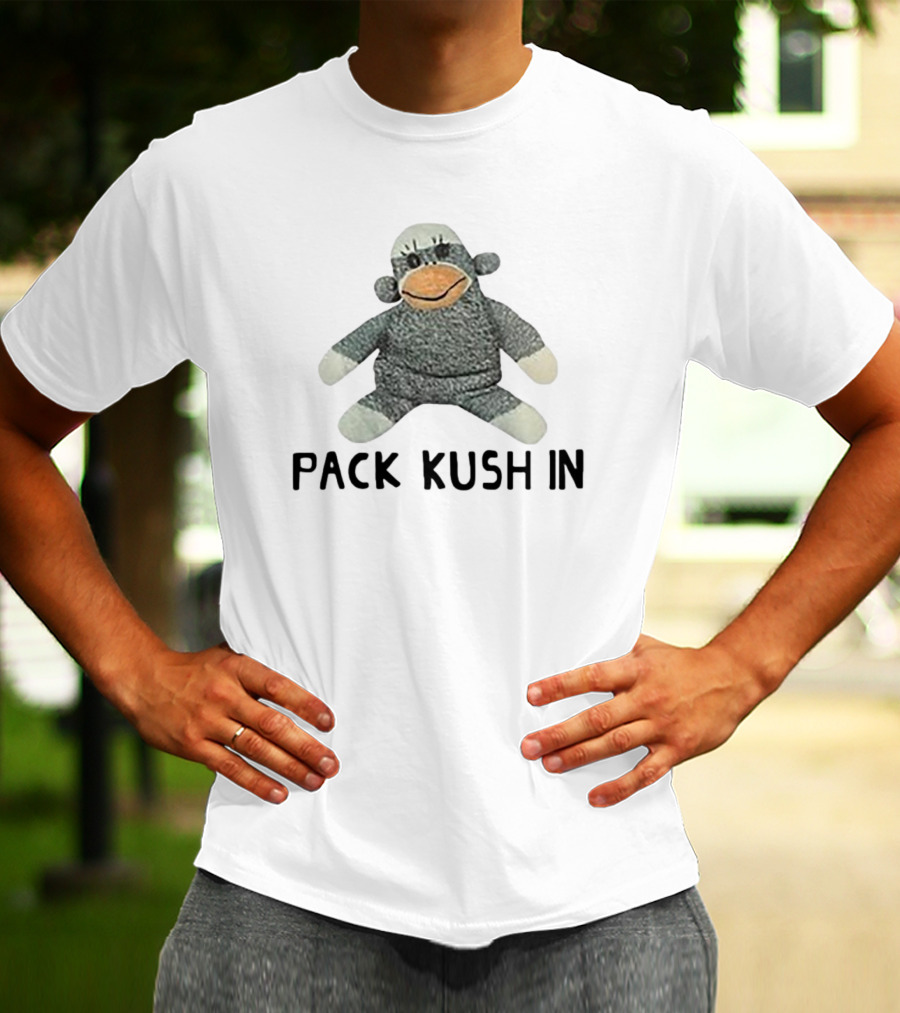 Pack Kush In Sock Monkey Plush Toy T-Shirt