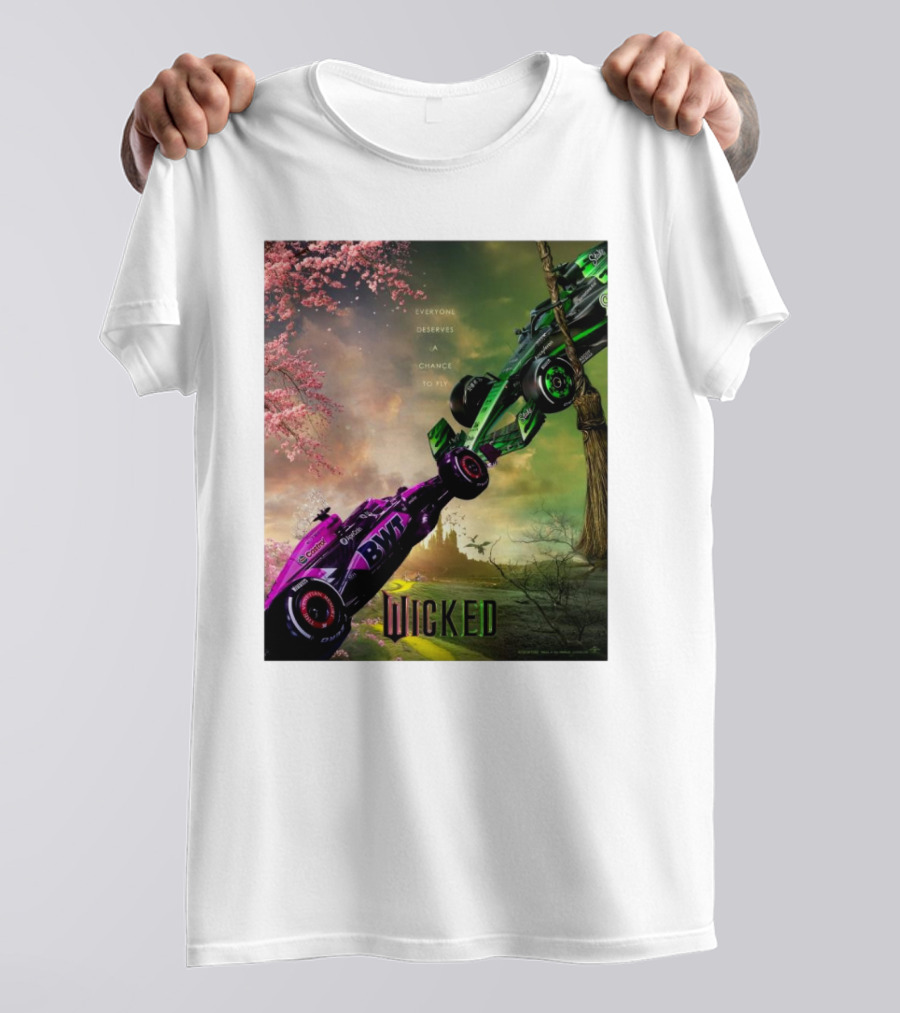 Wicked Everyone Deserves A Chance To Fly Racing Cars Vertical Sky Forest T-Shirt