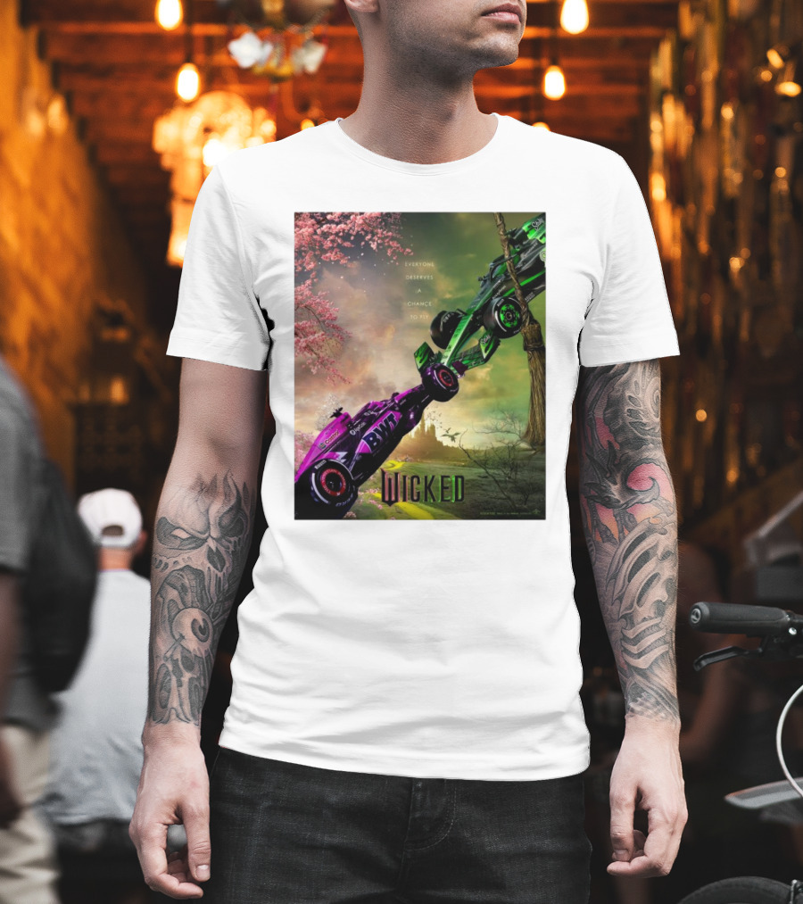 Wicked Everyone Deserves A Chance To Fly Racing Cars Vertical Sky Forest T-Shirt