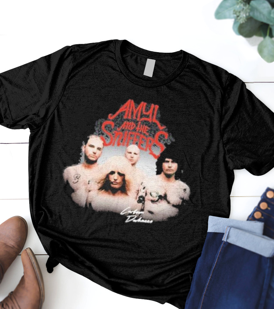 Amyl And The Sniffers Band Comfort To Me Logo Photo T-Shirt