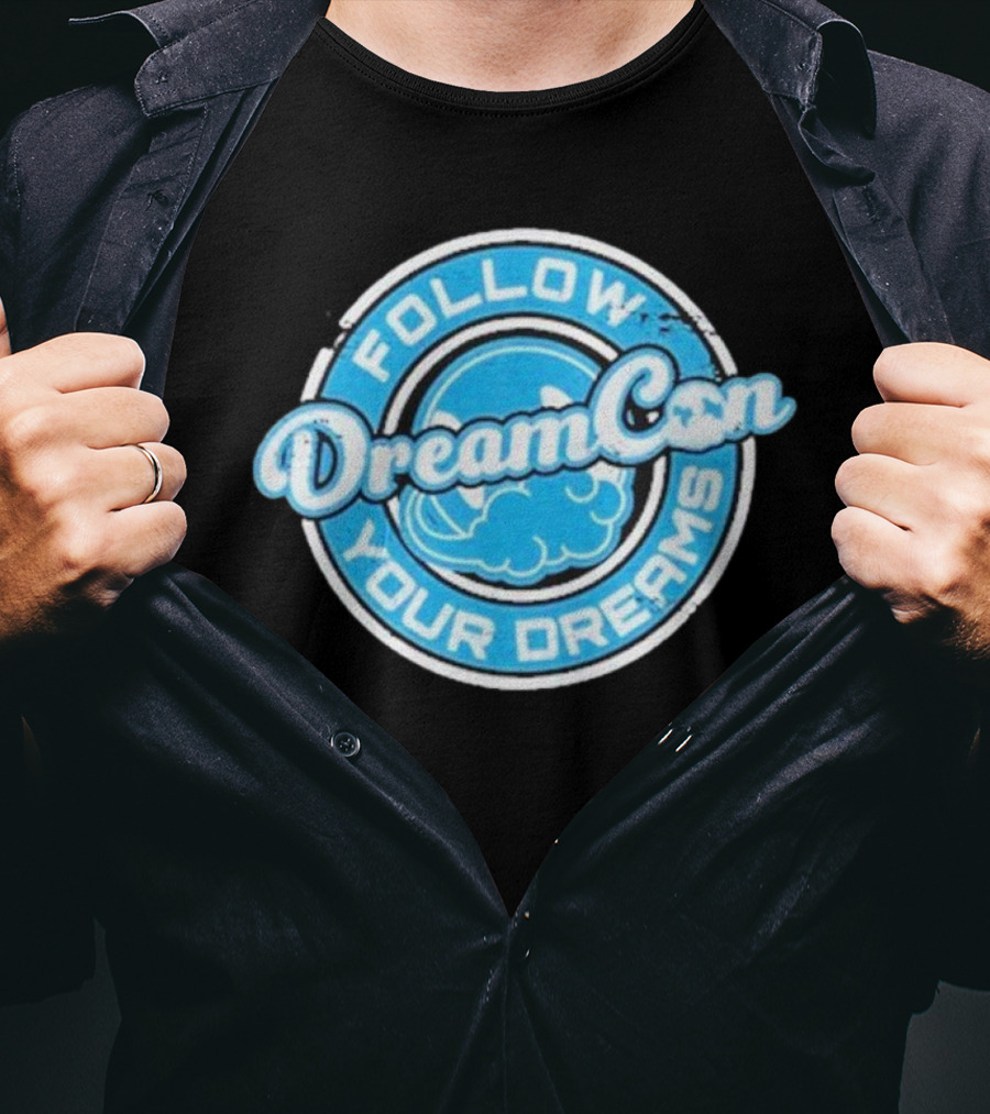 DreamCon Follow Your Dreams Dreamconvention Standard Cloud Badge T-Shirt