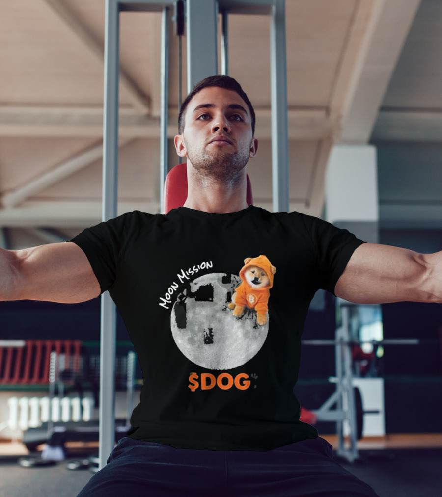 Moon Mission $DOG Dogecoin Bitcoin Shiba Inu T-Shirt
