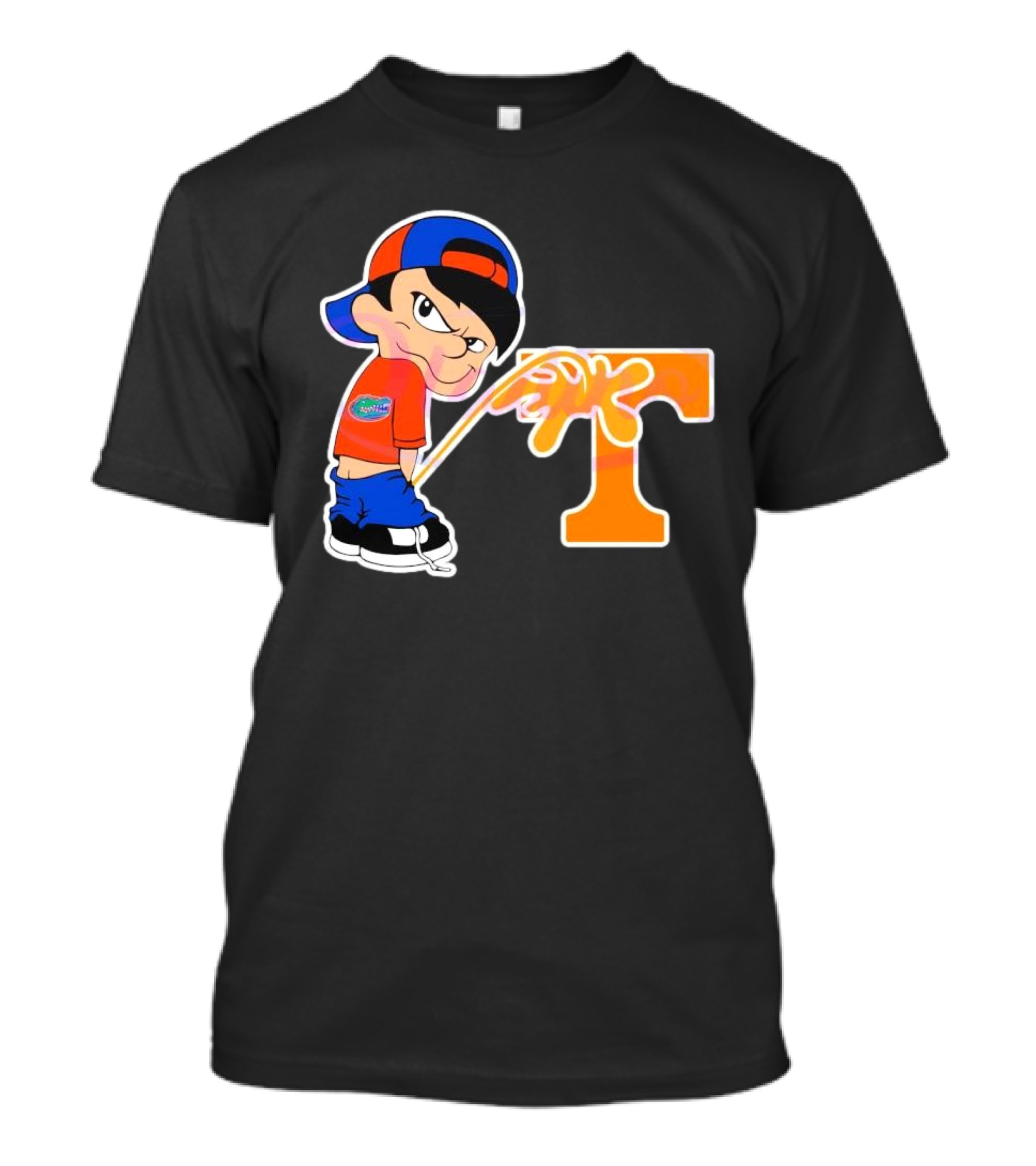 Funny Boy Florida Gators Peeing On Tennessee Volunteers T-Shirt