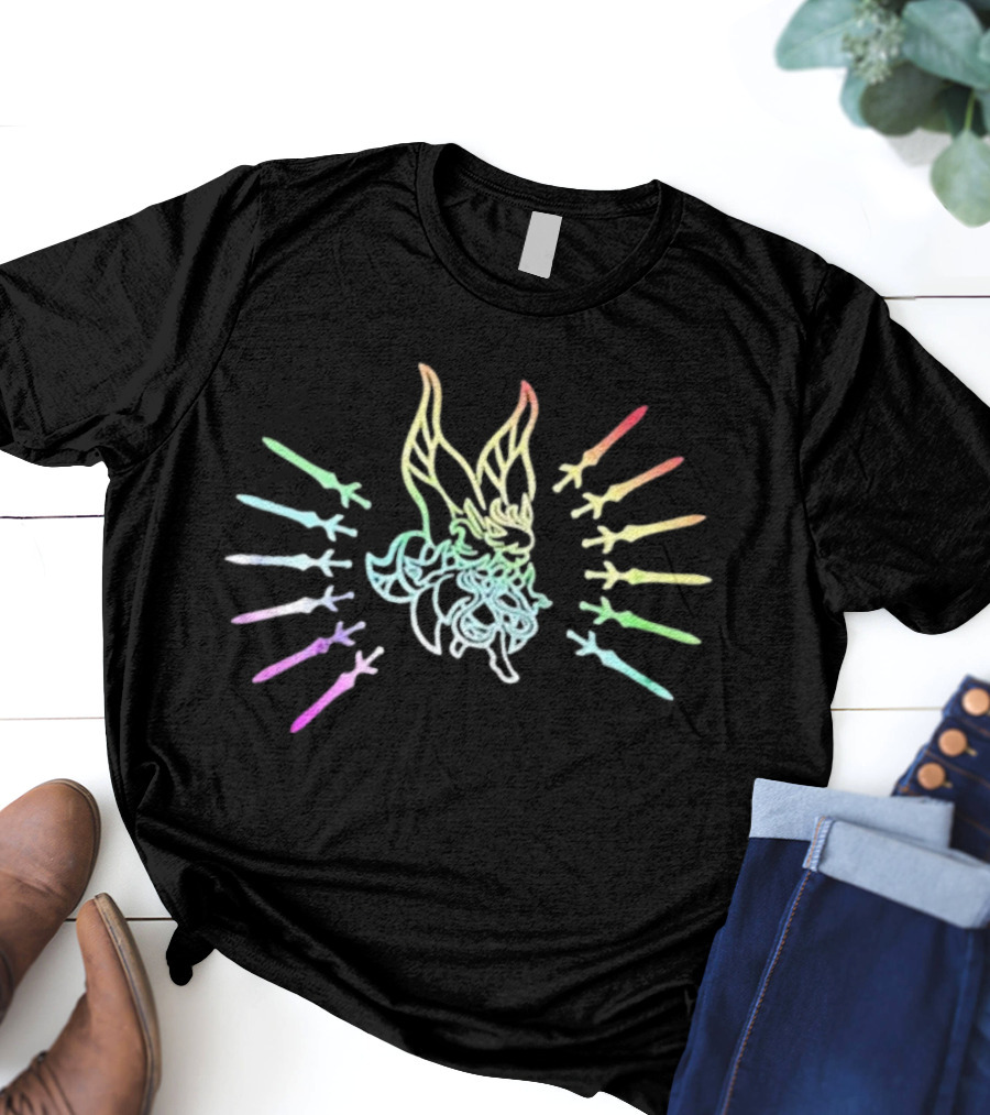 Terraria Empress Of Light Rainbow Swords T-Shirt