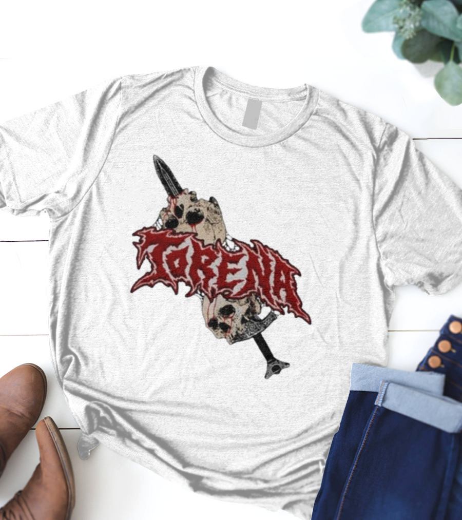 Torena Sword Piercing Skulls T-Shirt