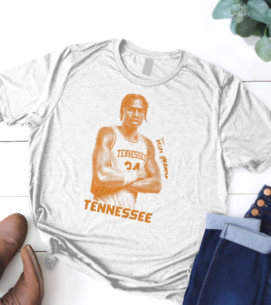 Felix Okpara Tennessee Basketball 34 Signature T-Shirt