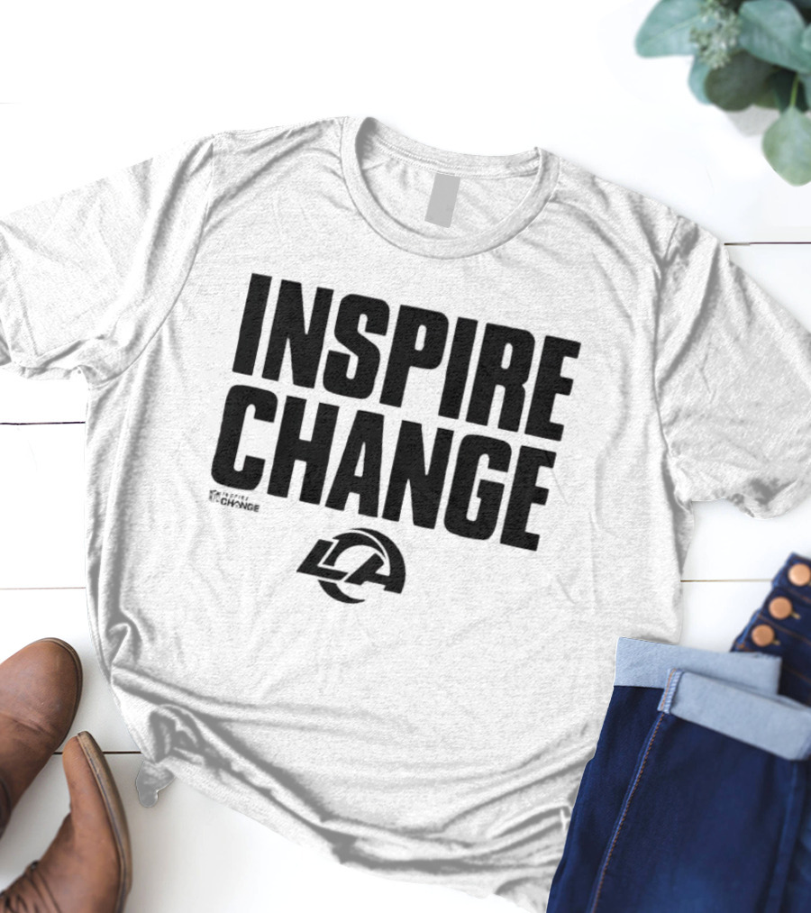 Los Angeles Rams Inspire Change LA Logo NFL T-Shirt