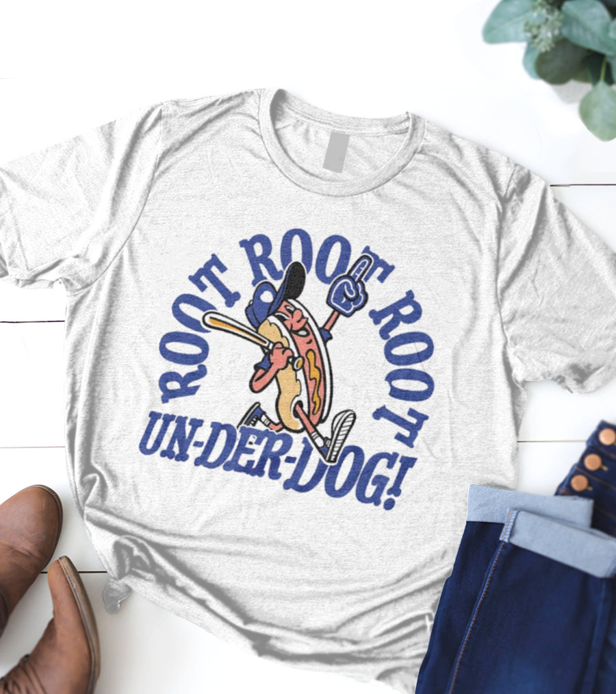 Root Root Root Un-Der-Dog Kansas City Royals MLB Blue October T-Shirt