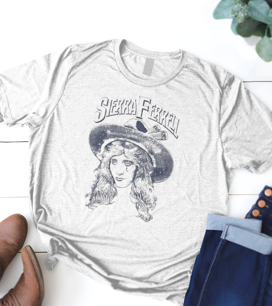 Sierra Ferrell Floating Head With Hat And Long Hair T-Shirt