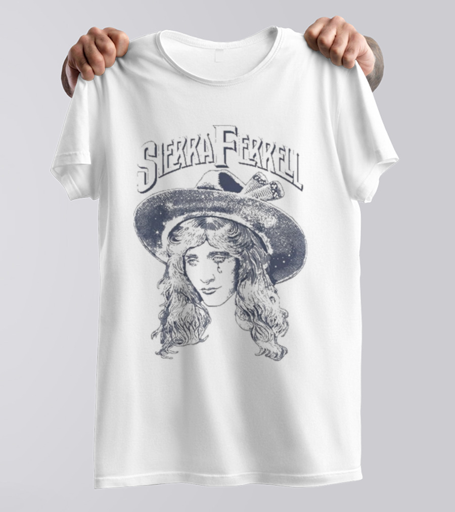 Sierra Ferrell Floating Head With Hat And Long Hair T-Shirt