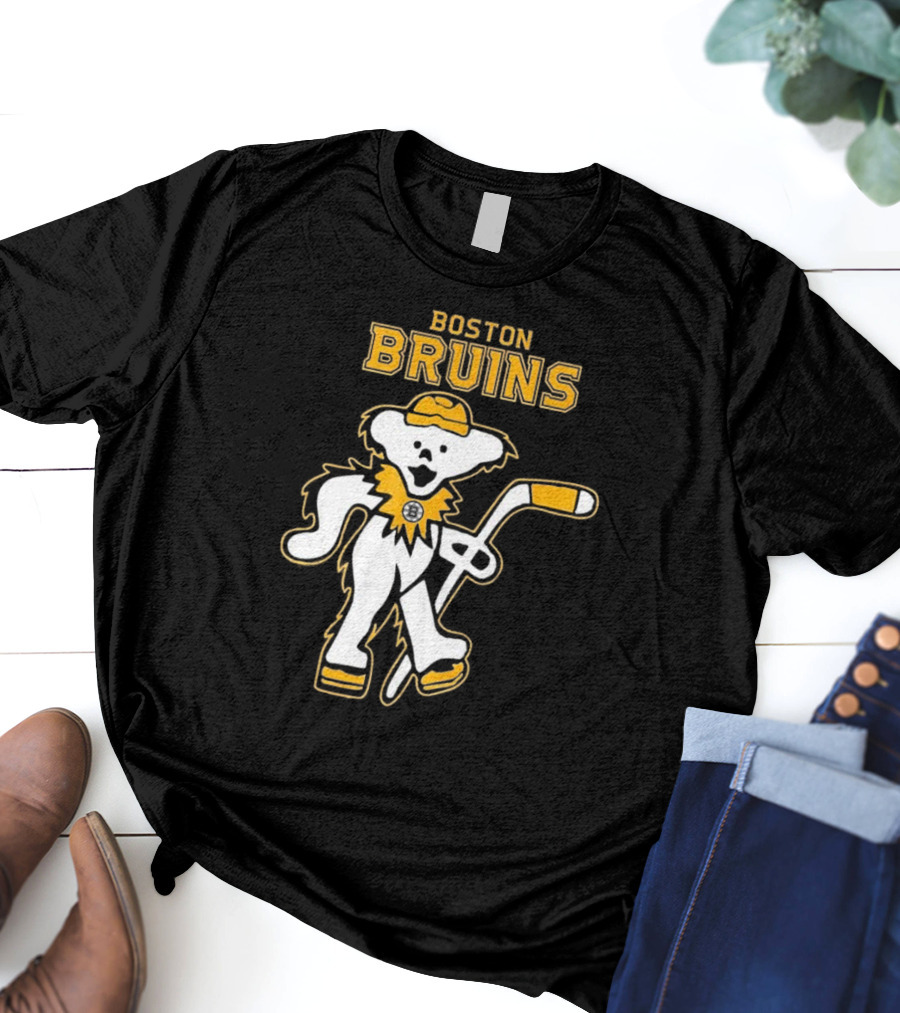 Boston Bruins Grateful Dead Dancing Bear T-Shirt