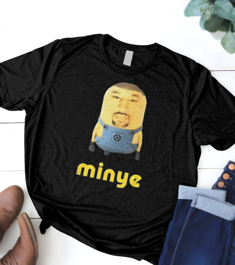 Dippytees Minye Minion Crossover Character Face T-Shirt