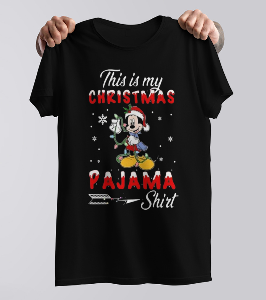 Disney Mickey This Is My Christmas Pajama T-Shirt