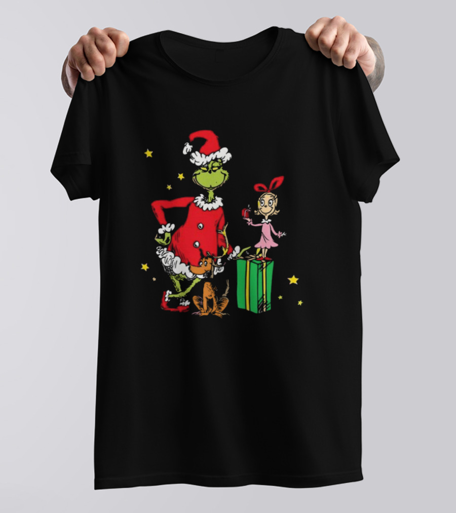 Grinch Cindy Lou Who Max Grinchmas Merry Christmas T-Shirt