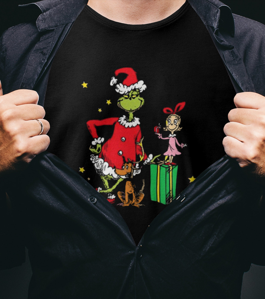 Grinch Cindy Lou Who Max Grinchmas Merry Christmas T-Shirt