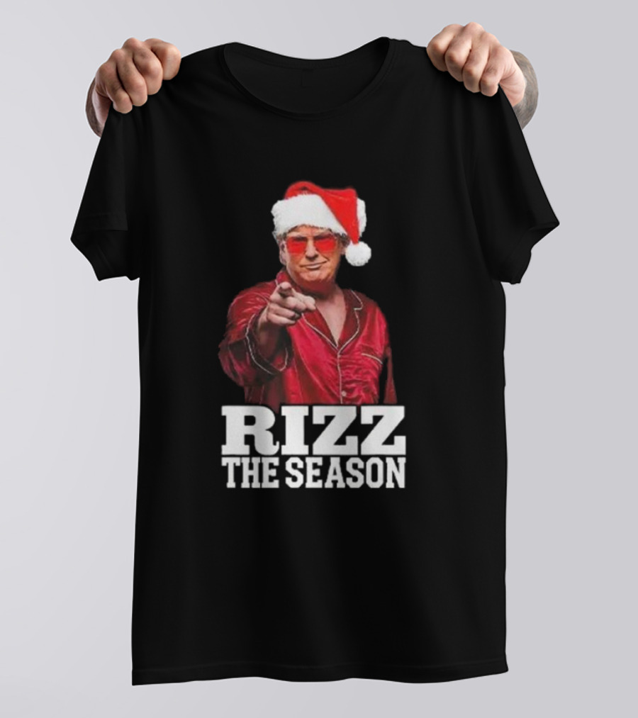Rizz The Season Santa Christmas Pajama T-Shirt