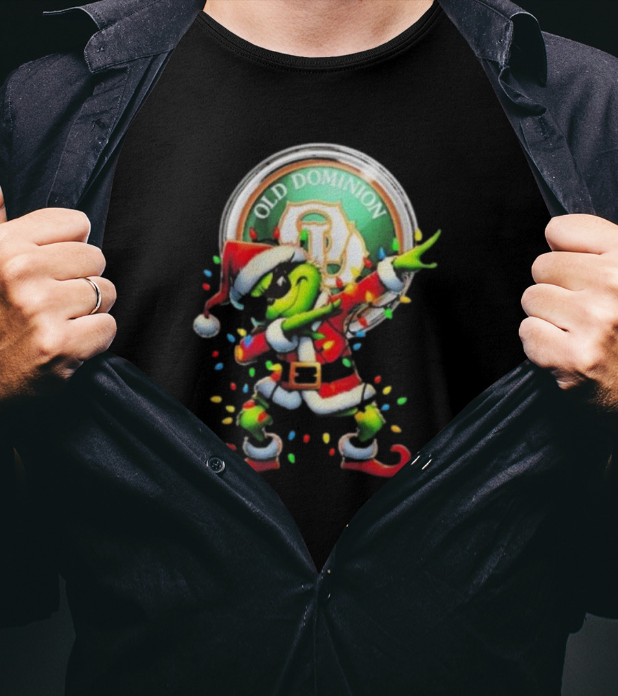 Old Dominion Freight Line Santa Grinch Dabbing Christmas T-Shirt