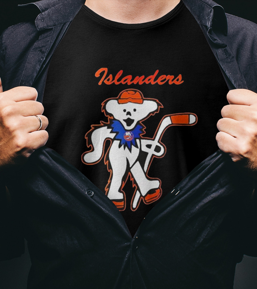 New York Islanders Hockey Grateful Dead Dancing Bear T-Shirt