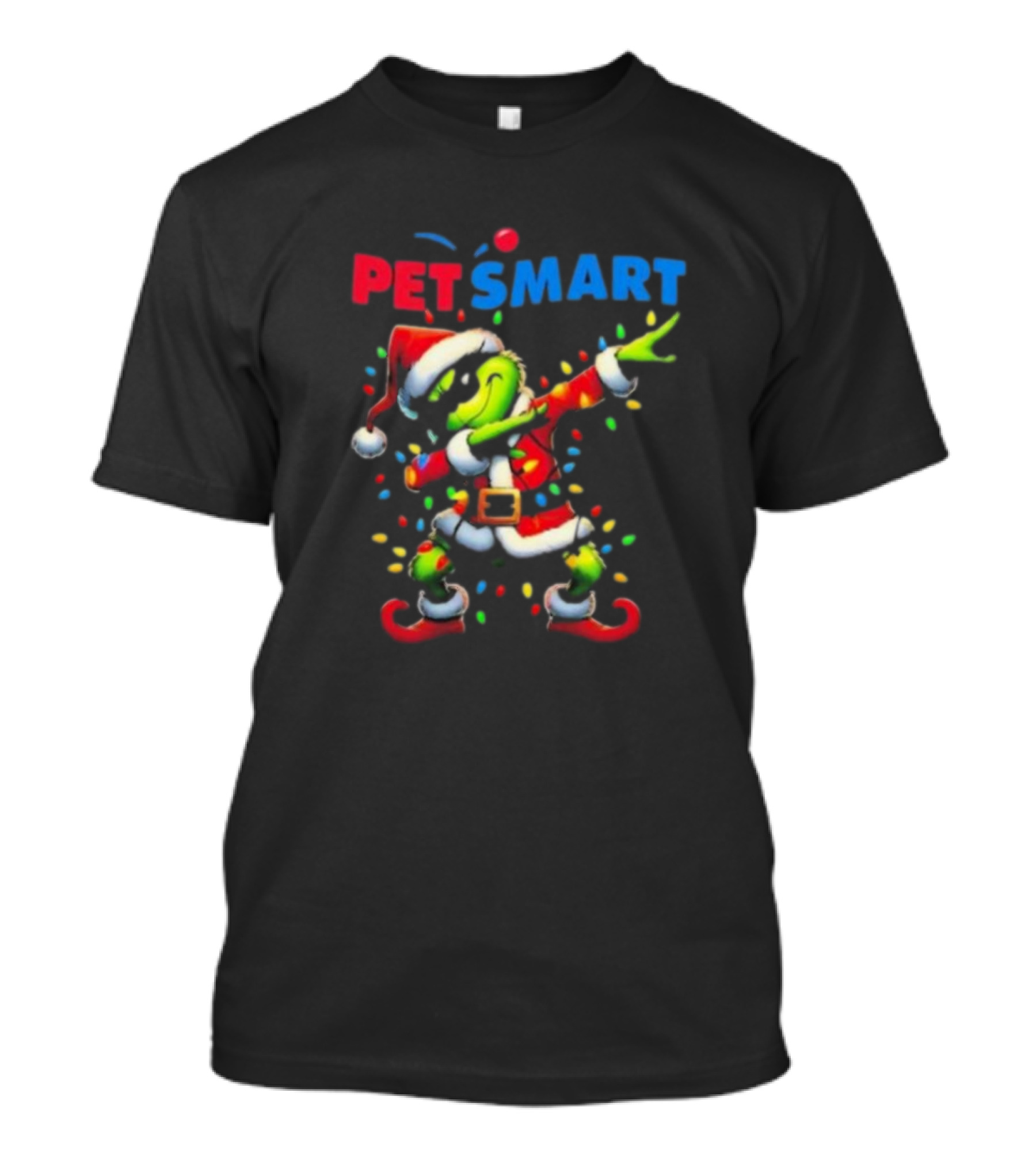 PetSmart Santa Grinch Dabbing Christmas T-Shirt