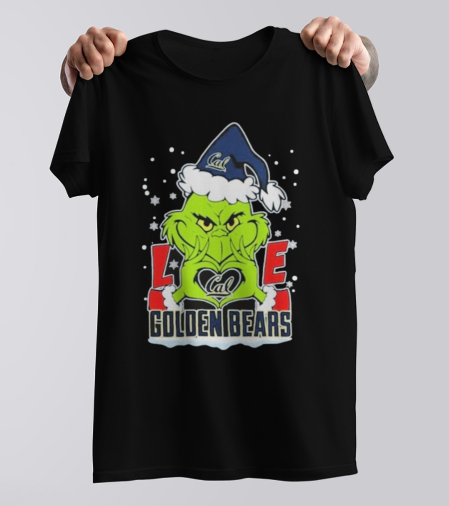 The Grinch Love Cal Golden Bears Football Christmas T-Shirt