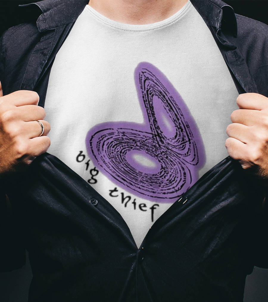 Big Thief Double Infinitee Purple Rings T-Shirt