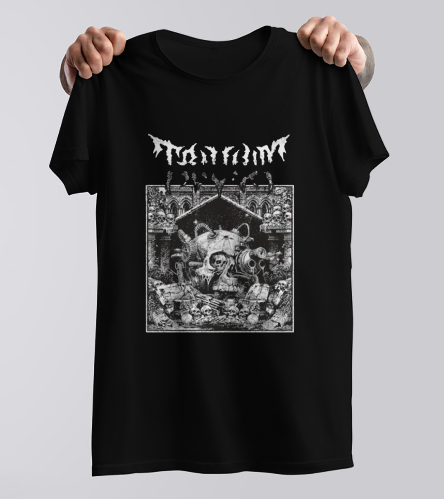 Trivium Skull Warrior Gothic Cathedral Scene T-Shirt