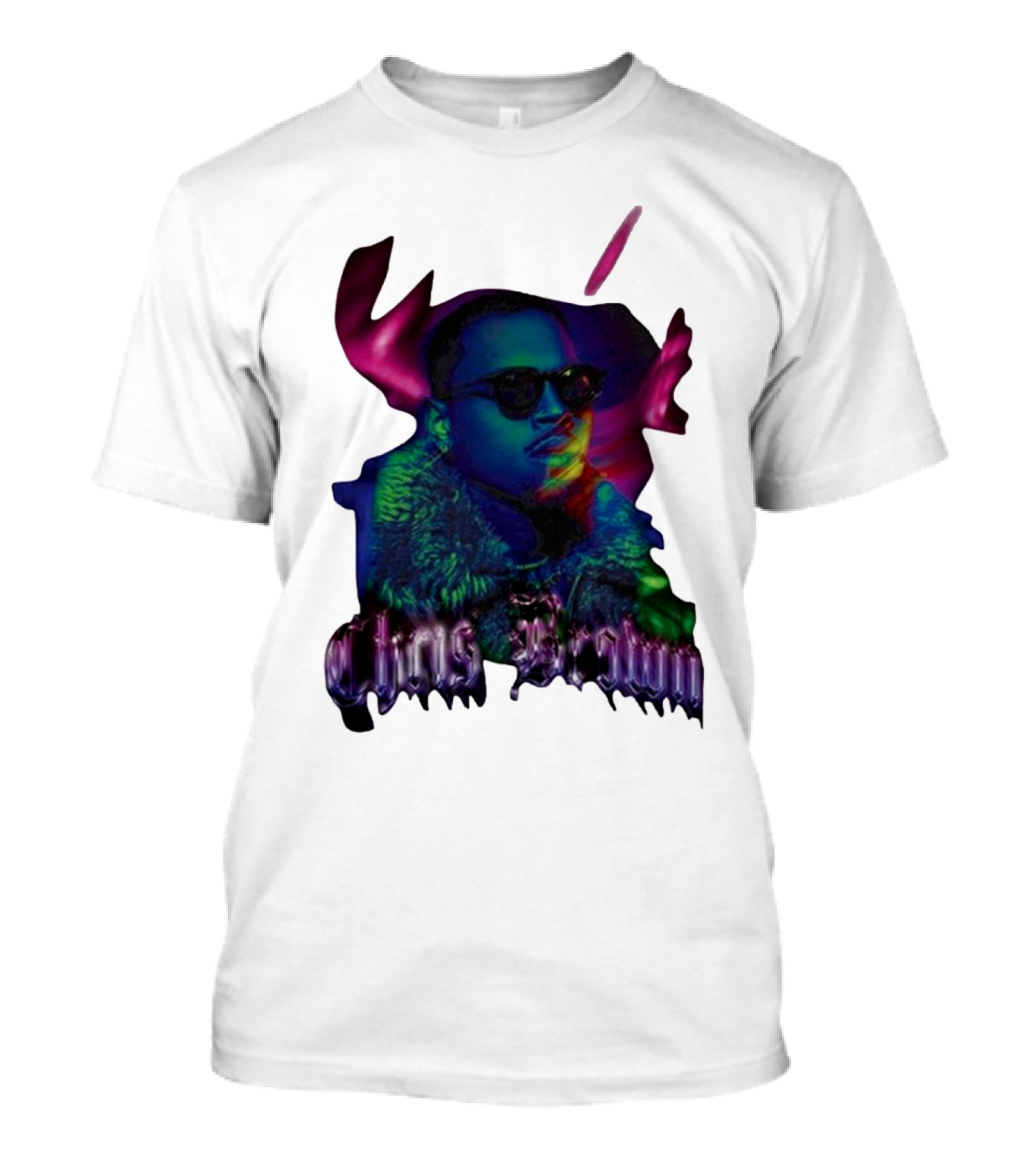 Chris Brown Psychedelic Northern Lights T-Shirt
