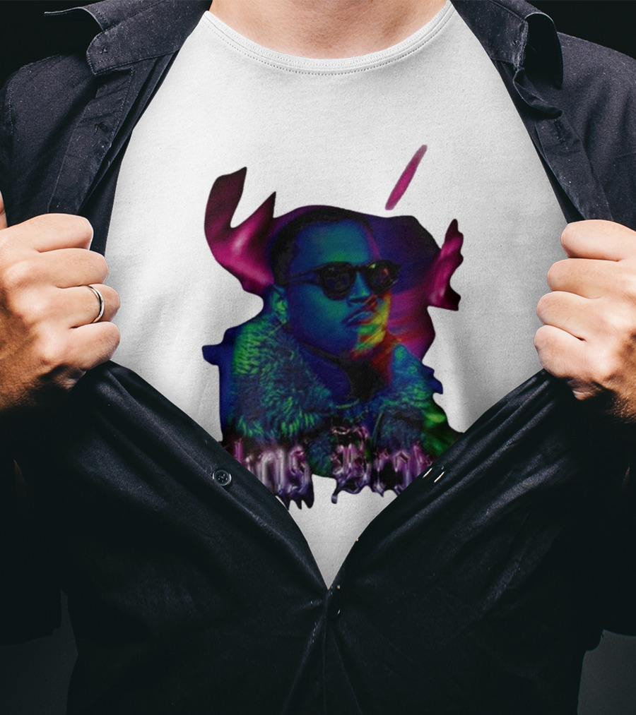 Chris Brown Psychedelic Northern Lights T-Shirt